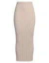 Max Mara Wool-cashmere-blend Maxi Skirt In Beige