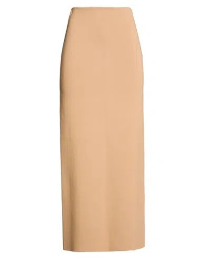 Max Mara Sfilata Woman Maxi Skirt Camel Size S Viscose, Polyester In Pink