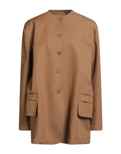Max Mara Sfilata Woman Overcoat & Trench Coat Camel Size 4 Cotton In Neutral