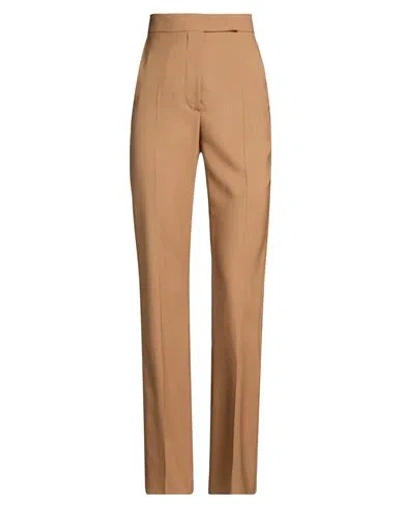 Max Mara Sfilata Woman Pants Camel Size 4 Virgin Wool, Mohair Wool, Silk In Beige
