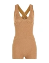 Max Mara Sfilata Woman Playsuit Camel Size S Wool, Cashmere In Brown