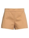 Max Mara Sfilata Woman Shorts & Bermuda Shorts Camel Size 4 Cotton In Brown