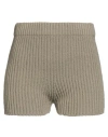 Max Mara Sfilata Woman Shorts & Bermuda Shorts Khaki Size L Cotton, Elastane, Polyamide In Neutral