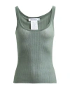 Max Mara Sfilata Woman Top Dark Green Size M Silk