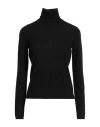 Max Mara Turtleneck Long-sleeved Knitted Top In Black