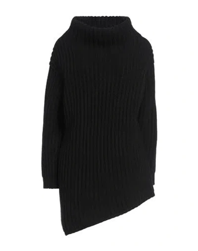Max Mara Sfilata Woman Turtleneck Black Size S Wool, Cashmere