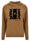 Max Mara Hooded Sweatshirt With Drawstring And Graphic Detail