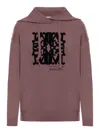 Max Mara Felpa Sfinge In Lana Prugna  Donna In Pink & Purple