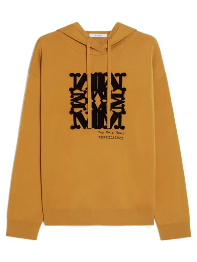 Max Mara Sfinge Sweatshirt In Yellow