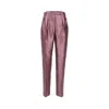 Max Mara Shantung Pants With Dart In Purple