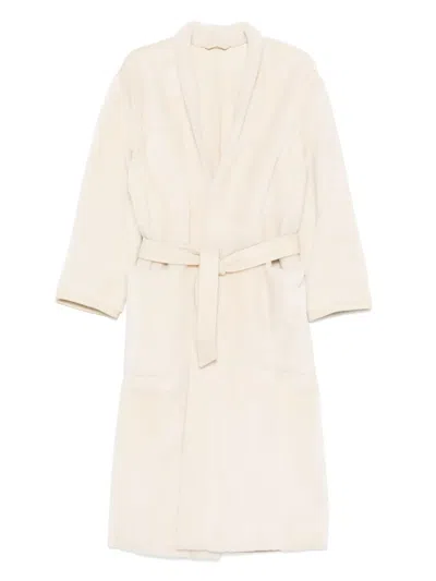 Max Mara Madame Coat In White