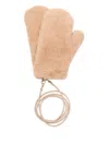 Max Mara Teddy Gloves Women In Pink