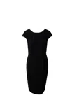 Max Mara Sheath Dress In Black Triacetate In Black