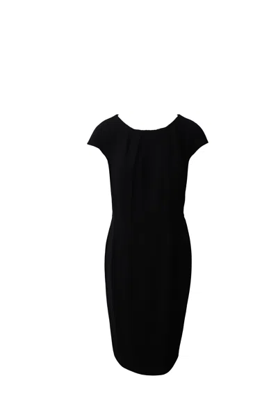 Max Mara Sheath Dress In Black Triacetate