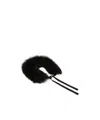 Max Mara Sheepskin Trim Hood In Black
