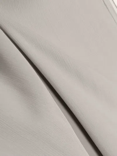 Max Mara Sheer Silk Scarf In Grey