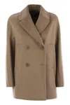 Max Mara Studio Sheree Double-breasted Blazer In Brown