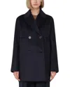 Max Mara Sheree Short Coat In Blue