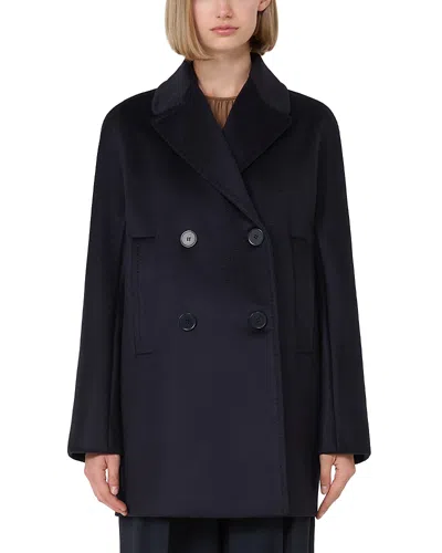 Max Mara Sheree Short Coat In Blue