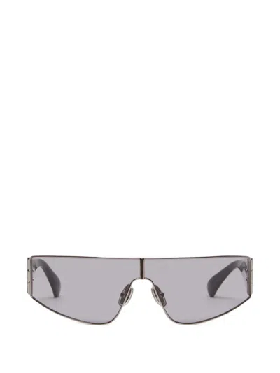 Max Mara Shield-frame Sunglasses In Silver