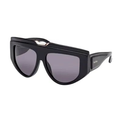 Max Mara Shield Full Rim Sunglasses In Black