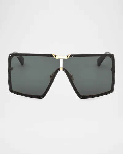 MAX MARA SHIELD METAL SUNGLASSES