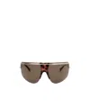 Max Mara Shield Sunglasses In Brown