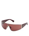 Max Mara Shield Sunglasses In Silver
