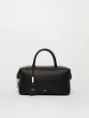 Max Mara Small Shiny Leather Satchel Bag In Black
