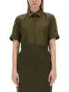 Max Mara Buttoned Short-sleeved Shirt