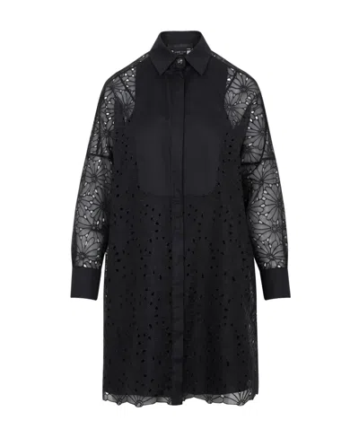 Max Mara Shirt Dress In Black