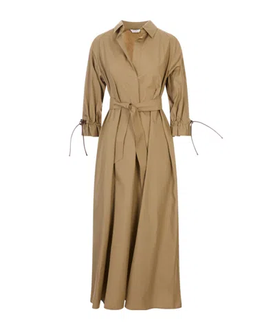 Max Mara Shirt Dress In Brown