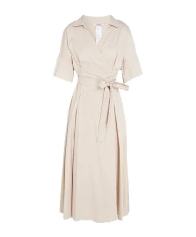 Max Mara Sarah Maxi Wrap Dress In White