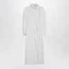 Max Mara White Shirt Dress In Cotton Twill Women