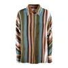 Max Mara Shirt In Patterned Crepe De Chine In Multi