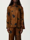 Max Mara Pattern-printed Long-sleeved Shirt In Brown