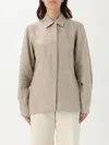 Max Mara Candia Washed Silk Button-front Shirt In Beige