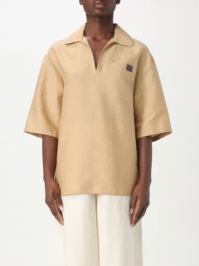 MAX MARA SHIRT MAX MARA WOMAN COLOR BROWN,G77874032