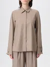 Max Mara Button-cuff Cashmere Shirt In Neutral