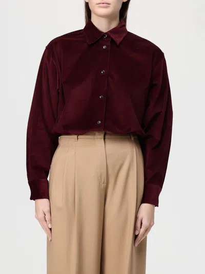 Max Mara Shirt  Woman Color Red In Burgundy