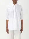 Max Mara Teano Popeline Shirt In White