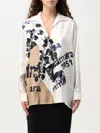 Max Mara Woman Top White Size 6 Silk In Yellow Cream
