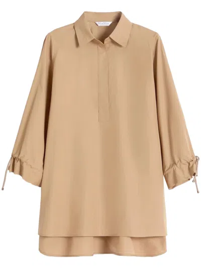 Max Mara , Shirt Mxmadorni In Brown