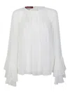 Max Mara Studio Top Woman White In White