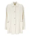 Max Mara Long-sleeved Casual Jacket In White