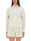 Max Mara Willow Long Sleeve Pleated Shirt In Neutral