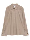 Max Mara Button-cuff Cashmere Shirt In White