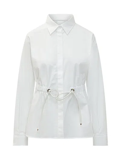 Max Mara Shirt With Coulisse Mini Detail In White
