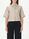 Max Mara Shirt Woman Beige In Gray
