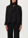Max Mara Women Leonida Silk Blouse In Black